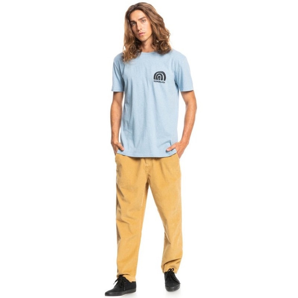 Men's Relaxed Corduroy Pants in Mustard - Picture 2 of 8